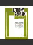 Kritický sborník, číslo 1/91, 2/91, 3/91, 4/91. Revue pro literaturu, umění a filosofii (časopis, literární věda, mj. i Kafka, Peroutka, Mukařovský) - náhled