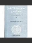 Acta Universitatis Carolinae. Philosophica et Historica 5/1980 - náhled
