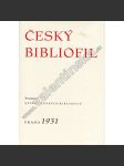Český bibliofil roč. 3 (1931) sborník - 3x orig. grafika (Jan Konůpek, Karel Svolinský, Václav Mašek) - typografie Dyrynk - náhled
