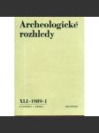 Archeologické rozhledy XLI - 1989, č. 1. - náhled