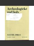 Archeologické rozhledy, roč. XXXVIII - 1986, sešit 6 - náhled