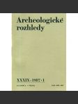 Archeologické rozhledy, roč. XXXIX - 1987, sešit 1 - náhled
