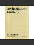 Archeologické rozhledy, roč. XXXVII - 1985, sešit 1 - náhled