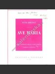 Ave Maria - podpis autora - náhled