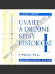 Úvahy a drobné spisy historické I. a II.(2 svazky) - náhled