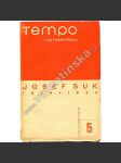 Josef Suk (Tempo 1934 - listy hudební matice) -  typografie Ladislav Sutnar - náhled