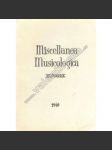 Miscellanea Musicologica  XV./1960 - náhled