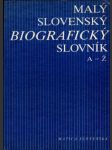 Malý slovenský biografický slovník Veľký formát) - náhled