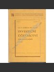 Investiční účetnictví průmyslových podniků (průmyslové investice, účetnictví, evidence) - náhled