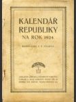 Kalendár republiky na rok 1924 - náhled