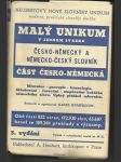 Česko-německý a německo-český slovník Unikum - náhled