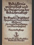 Gedächtniswissenschaft und die Steigerung der Gedächtniskraft - náhled