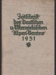 Zeitschrift des Deutschen und Österreichischen Alpenvereins 62./1931 - náhled