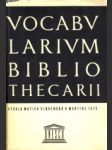 Vocabularium bibliothecarii - náhled