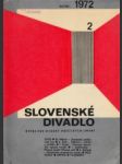 Slovenské divadlo 1972 č.2. - náhled