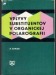 Vplyvy substituentov v organickej polarografii - náhled