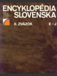Encyklopédia Slovenska II. E-J - náhled