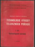 Technologie výroby televizních pořadů I. - náhled