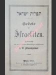 Gebete der Israeliten - náhled