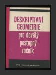 Deskriptivní geometrie pro devátý postupný ročník - náhled