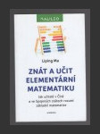 Znát a učit elementární matematiku - náhled