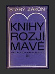 Starý zákon - Knihy rozjímavé III. (Sírachovec - Kniha moudrosti) - náhled