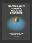 Macmillanův slovník moderní ekonomie - náhled