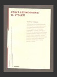 Česká lexikografie 15. století - náhled