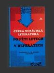 Česká nezávislá literatura po pěti letech v referátech - náhled