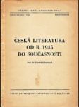 Česká literatura od r. 1945 do současnosti - náhled