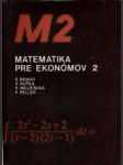 Matematika pre ekonómov 2. - náhled