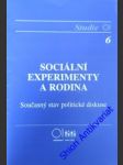 Sociální experimenty a rodina - náhled