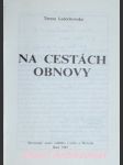 Na cestách obnovy - ledóchowska tereza osu - náhled