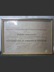 Vyznamenání za zásluhy o výstavbu podepsané předsedou vlády ČSSR 1975 Štrougalem - náhled