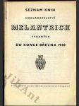 Seznam knih nakladatelství Melantrich 1940 - náhled