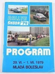 Rallye Škoda 1979 - 29. 6. - 1. 7. 1979 Mladá Boleslav - program - náhled