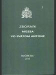 Zborník Múzea vo Svätom Antone 2010 - náhled