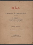 Máj - Jarní almanah na rok 1858 - náhled