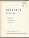 Ľúbostné elégie - náhled