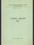 Tanec - balet III. - náhled