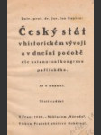 Český stát v historickém vývoji a v dnešní podobě - náhled