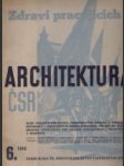 Architektura ČSR č. 6 1946 - náhled