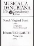 Musicalia Danubiana 22. Starck Virginal Book (1689) - Johann Wohlmuth Miserere (1696) - náhled