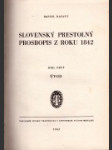 Slovenský prestolný prosbopis z roku 1842 - náhled