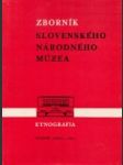 Zborník Slovenského Národného Múzea - náhled