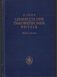 Lehrbuch der Theoretischen physik - náhled