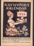Kuchyňský kalendář 1925 - náhled