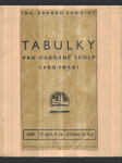 Tabulky pro odborné školy i pro praxi - Dotisk pomocné knihy pro strojnické šk. prům. a odb. a pro zákl. odb. šk - náhled