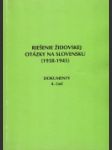 Riešenie židovskej otázky na Slovensku (1938-1945) - náhled