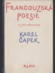 Francouzská poesie a jiné překlady - náhled